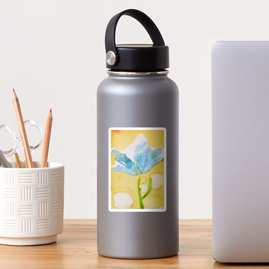 Blue Bloom Sticker