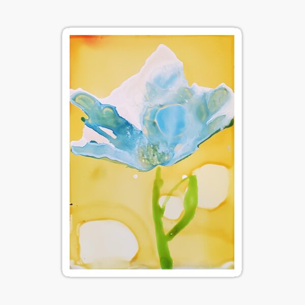Blue Bloom Sticker
