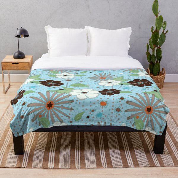 Artikelvorschau, RETRO Cool Mint Gepunktete Blumen entworfen und verkauft von ZENDYtechSTYLE.