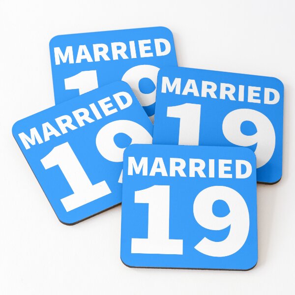 Item preview, MARRIED 19 since matching couple designed and sold by atevern.