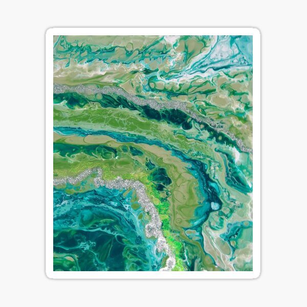 Green Geode Sticker