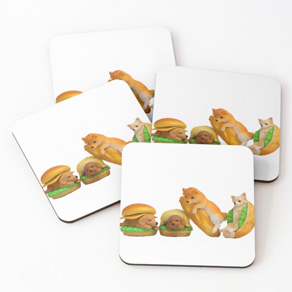 Item preview, Dog Food Puppies on a Bun designed and sold by Rowena Jones.