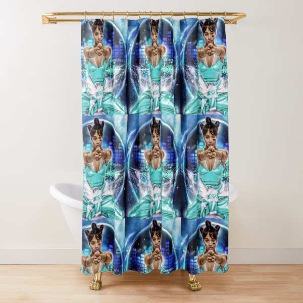 Lisa Lefteye Lopes (Pointing) Shower Curtain