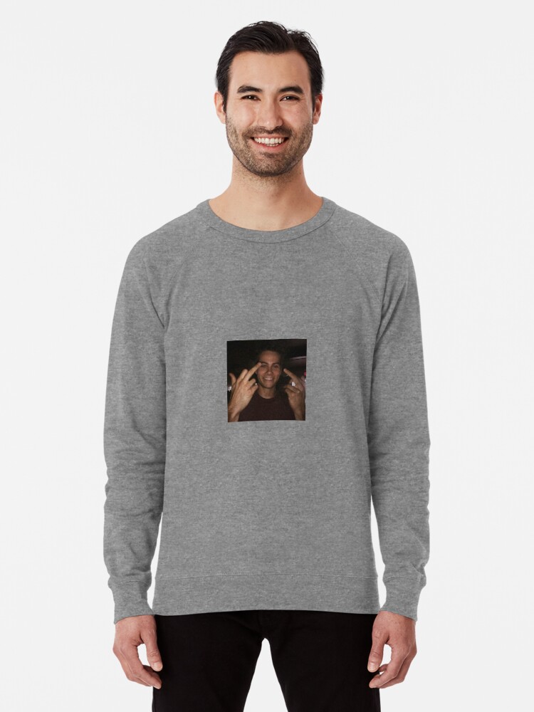 Dylan O'brien Middle Finger // Teen Wolf Lightweight Sweatshirt for Sale  by mgnos