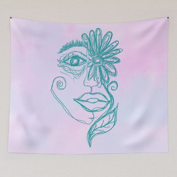 Item preview, She’s Got A Flower Face designed and sold by ThatsKi.