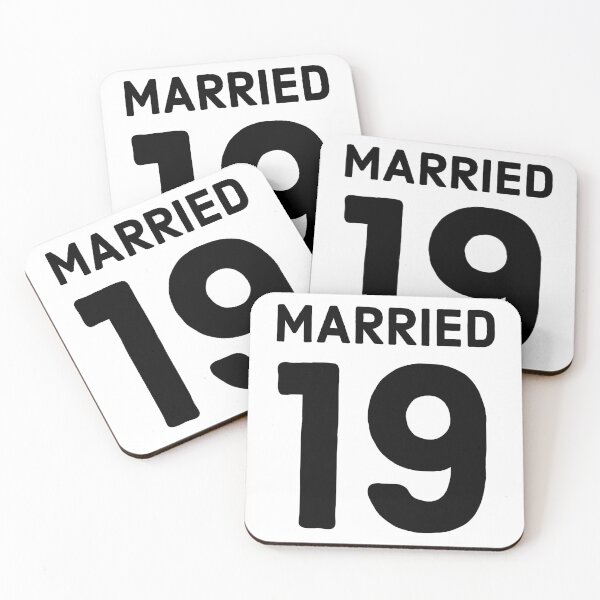 Item preview, MARRIED 19 since matching couple designed and sold by atevern.