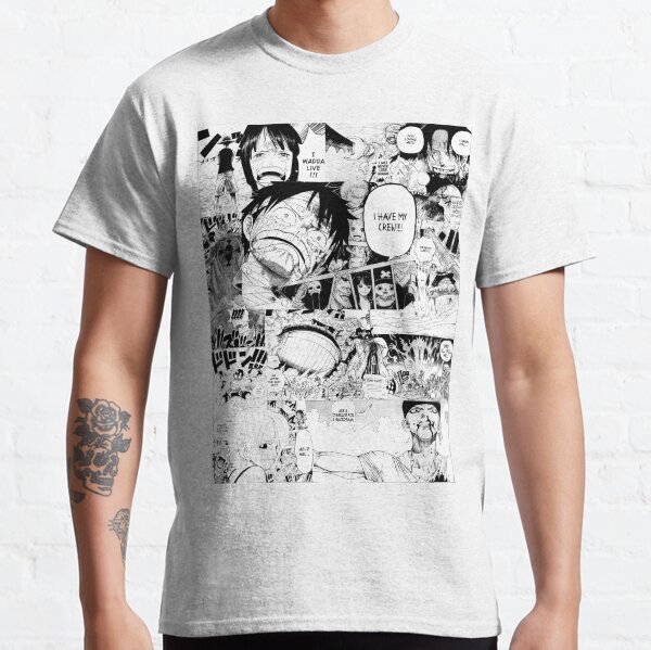 One Piece Manga Collage Camiseta clásica