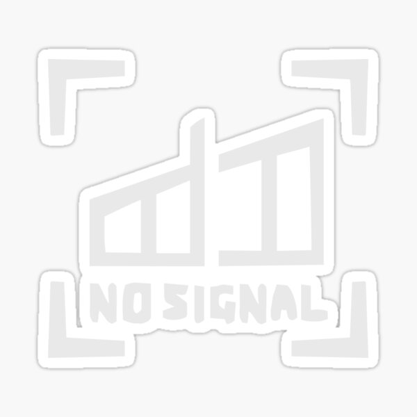 No Signal Studio Logo (White Text) Sticker