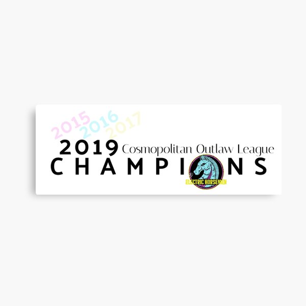 2019 COL Champions (Electric Horsemen) Canvas Print