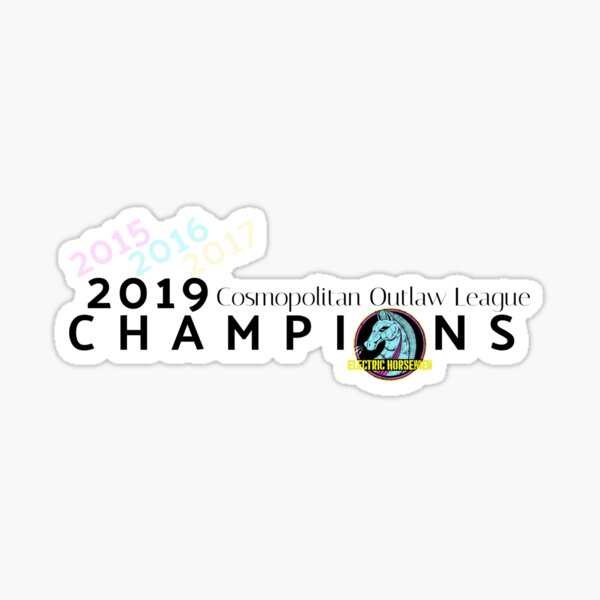 2019 COL Champions (Electric Horsemen) Sticker