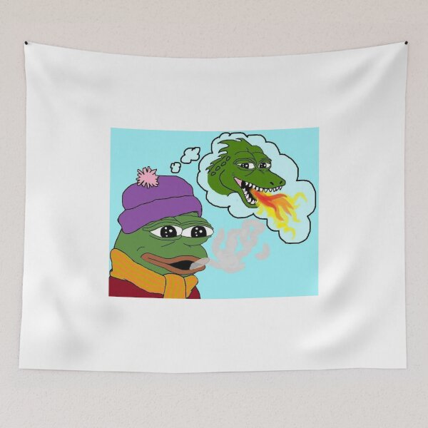 Item preview, Fire Breathing Pepe designed and sold by SuburbanLife.