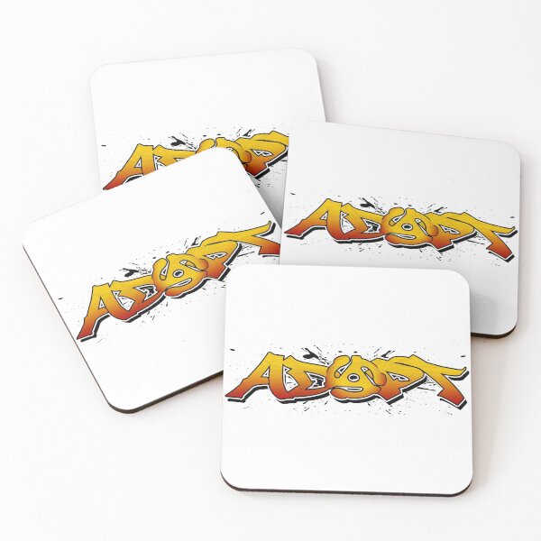 Item preview, Adapt 45 (yellow to red fade with black splatter) designed and sold by nostalgink.