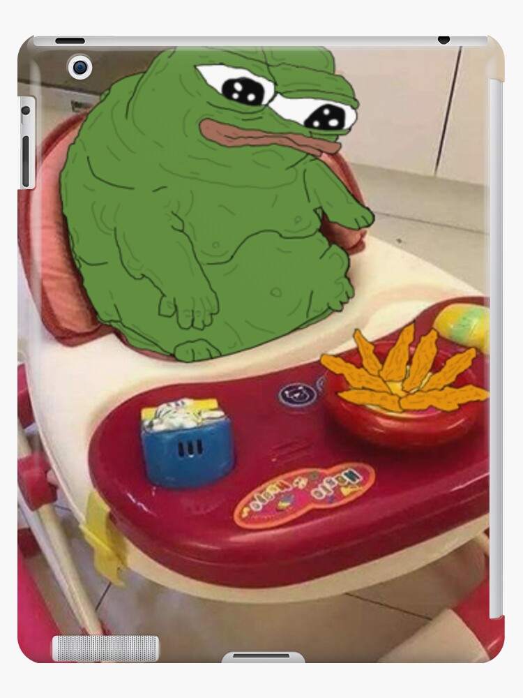 Fat Baby Pepe Eating Tendies iPad Case & Skin for Sale by