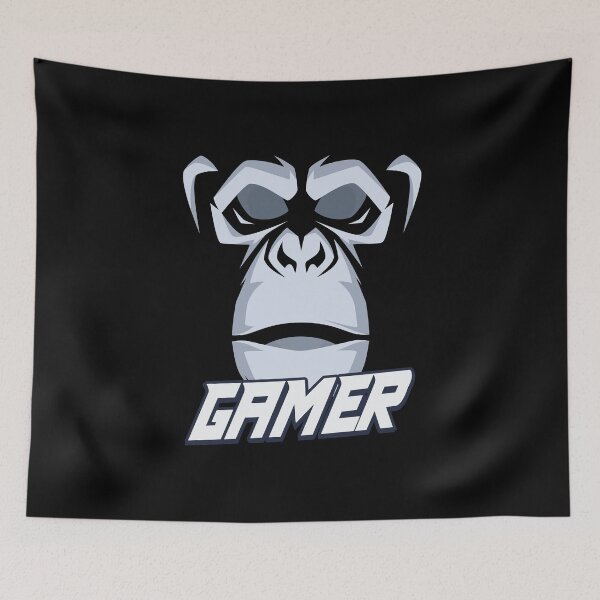 Artikelvorschau, Gorilla Gamer Unbekannter Künstler entworfen und verkauft von WordsGamersUse.