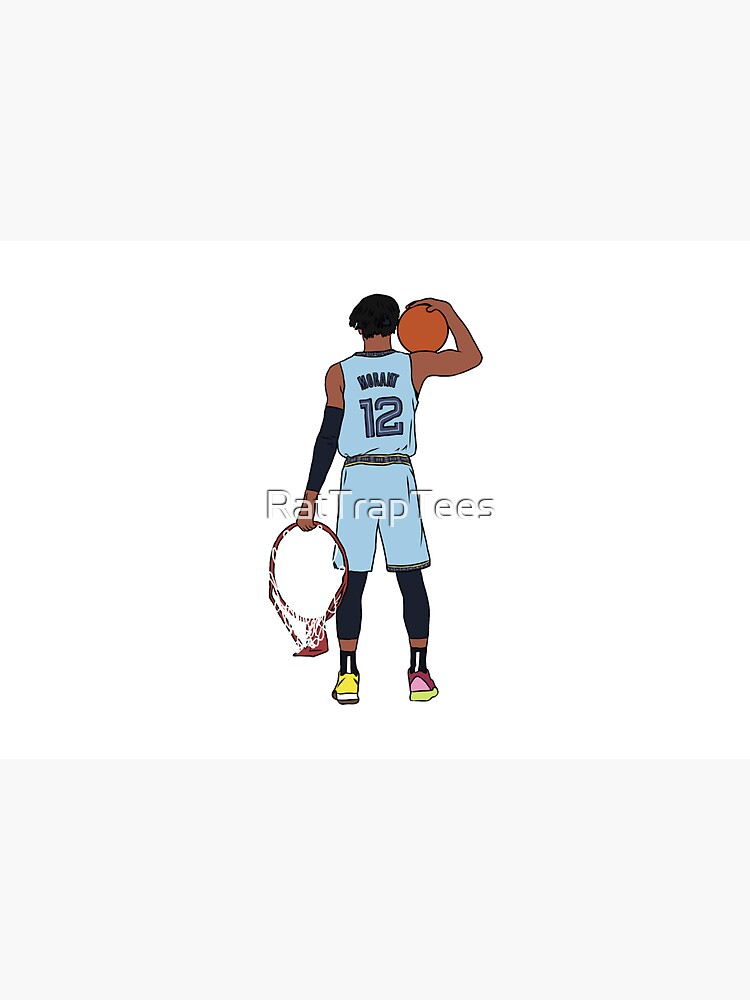 Ja Morant And The Rim by RatTrapTees