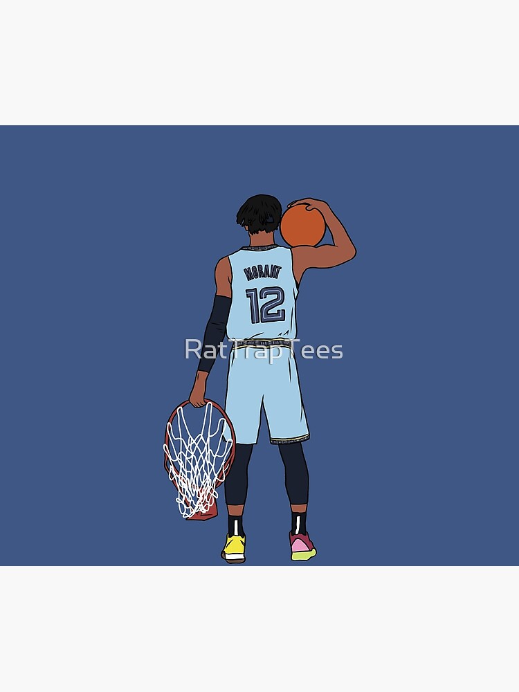 Ja Morant And The Rim by RatTrapTees