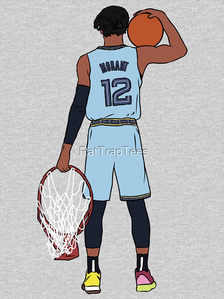 Ja Morant And The Rim by RatTrapTees
