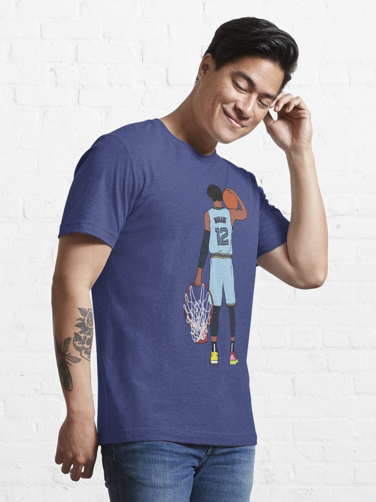 Costume Design Basketball Ja Morant And Rim Classi' Unisex Baseball T-Shirt
