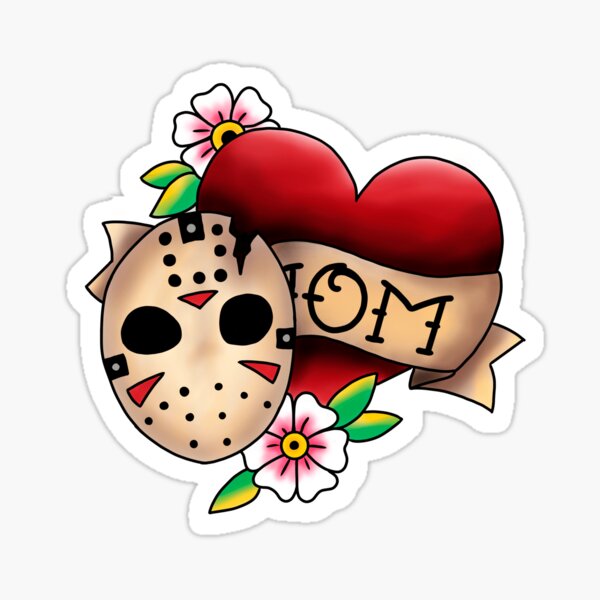 Download Jason Voorhees Mom Stickers | Redbubble