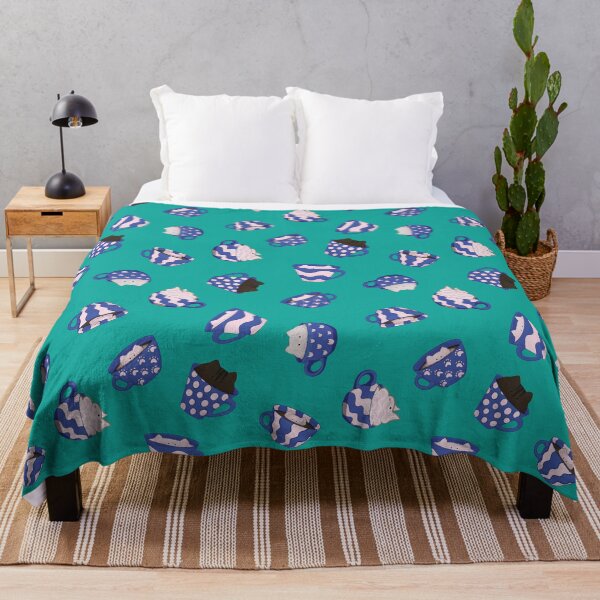 Item preview, Coffee Cats in Classic Blue and Cream designed and sold by DoodleTrees.