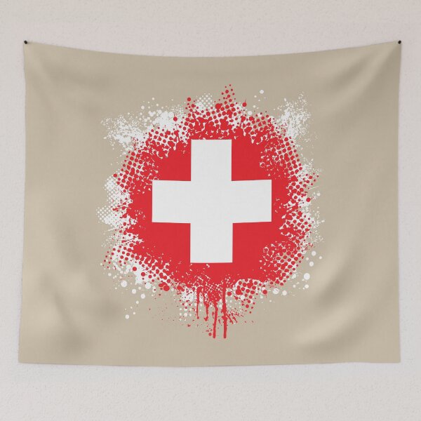 Item preview, Flag of Switzerland - Splat designed and sold by pixelinga.