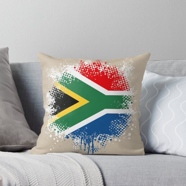 Aperçu de l'œuvre Flag of South Africa - Splat créée et vendue par pixelinga.