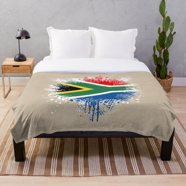 Aperçu de l'œuvre Flag of South Africa - Splat créée et vendue par pixelinga.