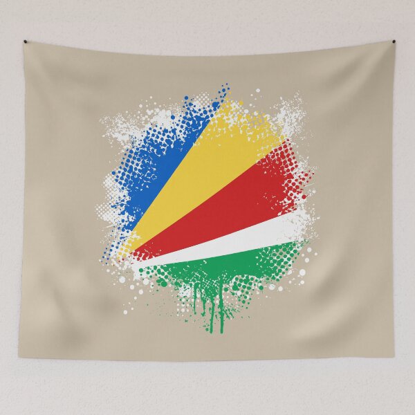 Item preview, Flag of Seychelles - Splat designed and sold by pixelinga.