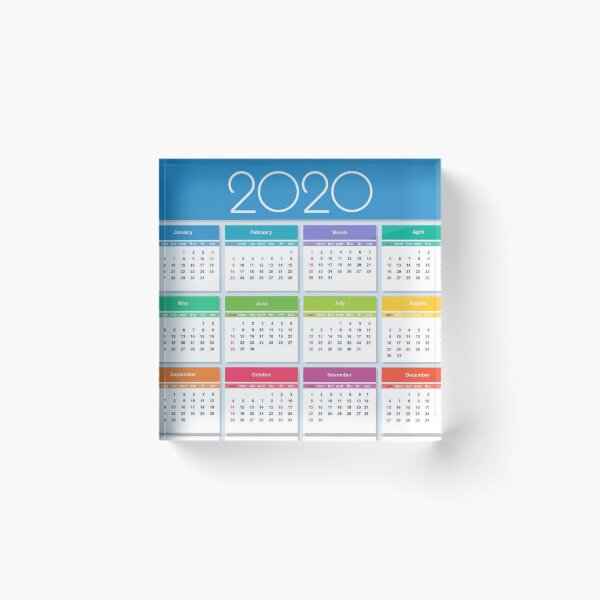 Item preview, New Year 2020 calendar designed and sold by kam4112.
