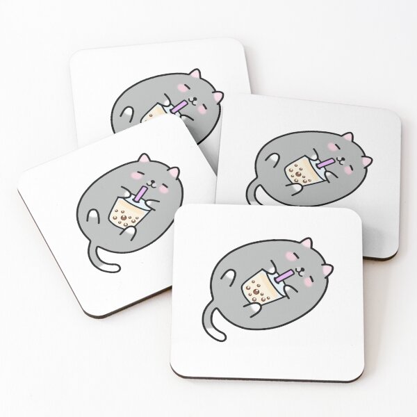 Item preview, Grey Chubby Boba Cat! designed and sold by SirBobalot.