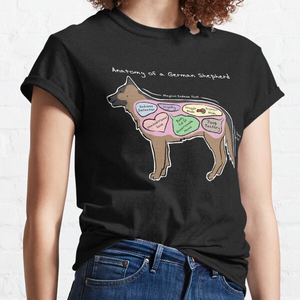 Anatomy of a German Shepherd Classic T-Shirt