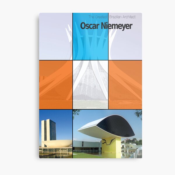 Oscar Niemeyer Cover (Mock) Metal Print
