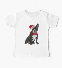 Santa Frenchie Baby Tee