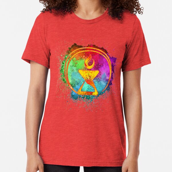 Cosmic Watercolor Chalice Tri-blend T-Shirt