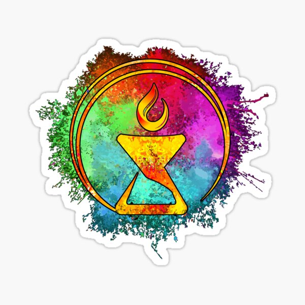 Cosmic Watercolor Chalice Sticker