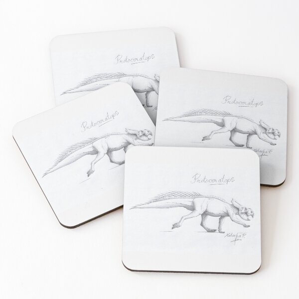 Item preview, Illustration Pencil Drawing Protoceratops sp. Dinosaur Mesozoic designed and sold by DiablHorse.