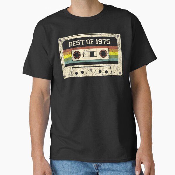 Vista previa del artículo con la obra «1975 45.o Regalo de cumpleaños Vintage Lo mejor de 1975 Cassette 45 años», diseñado y vendido por BlueShop.