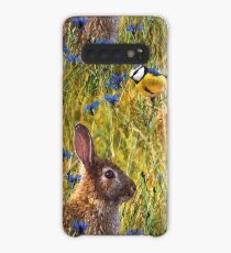 RABBIT IN A CORNFLOWER MEADOW Case/Skin for Samsung Galaxy
