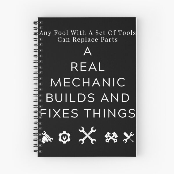 Item preview, A Real Mechanic Builds And Fixes Things White Text designed and sold by TWMBDesigns.