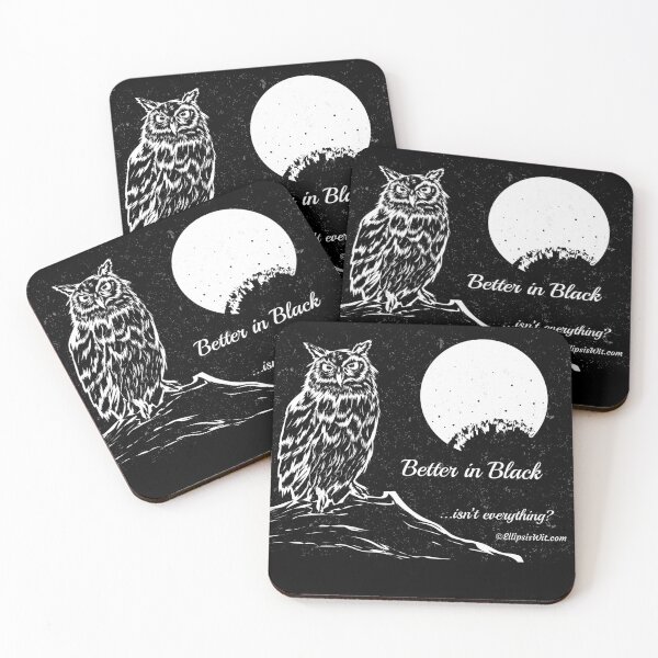 Item preview, Owl & Moon - Better in Black designed and sold by ellipsiswit.