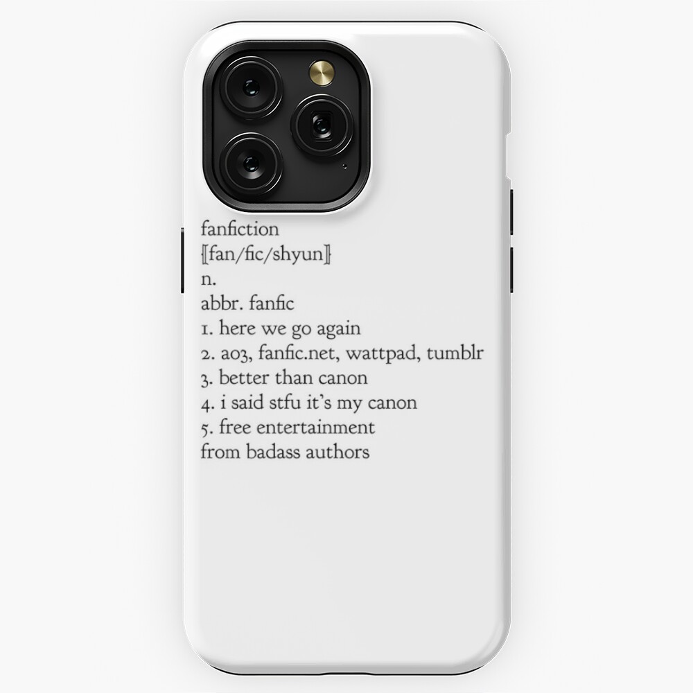 fanfiction - booktionary | iPhone Case