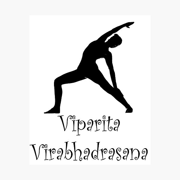Item preview, Yoga Reverse Warrior Pose Viparita Virabhadrasana designed and sold by SadSacDesigns.