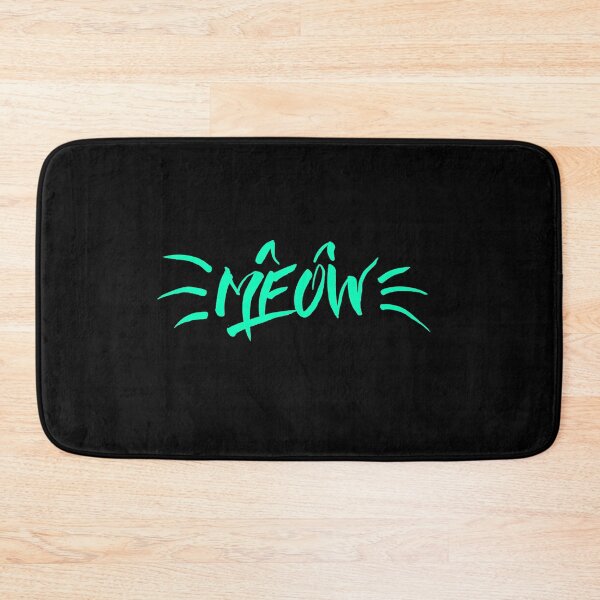Item preview, Meow cat blue type text handwritten design designed and sold by Laura Ioana V.