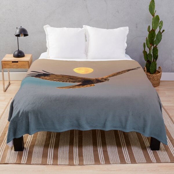 Item preview, Marsh Harrier with Full Moon at Sunrise designed and sold by Jon Shore.