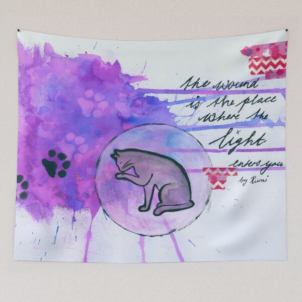 Item preview, The wound is where the light enters you . Rumi designed and sold by lenaliluna.