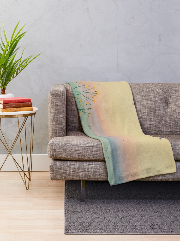 Alternate view of Morning Haze Throw Blanket