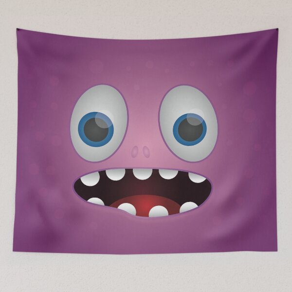 Item preview, Purple monster face designed and sold by Marianne1108.