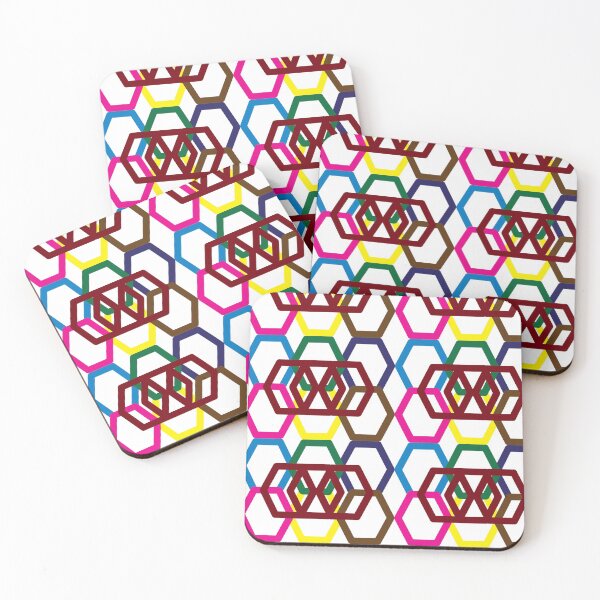 Item preview, Hexagon multi colour pattern designed and sold by SueSakpal.
