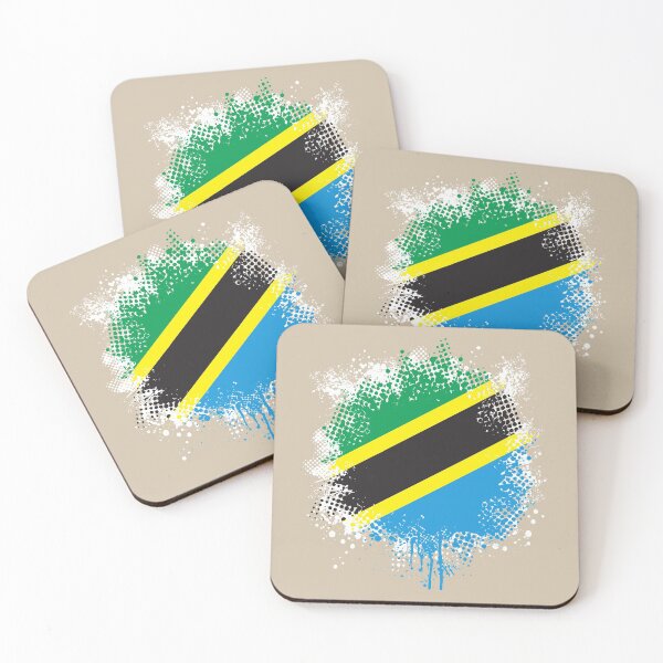 Item preview, Flag of Tanzania - Splat designed and sold by pixelinga.