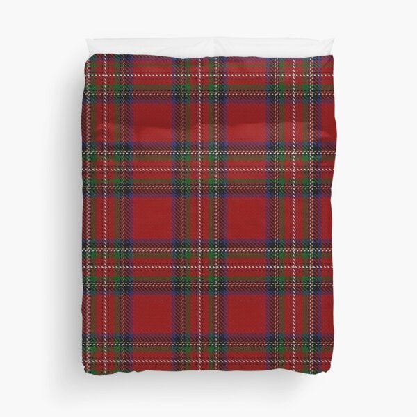 Red Stewart Royal Tartan Duvet Cover